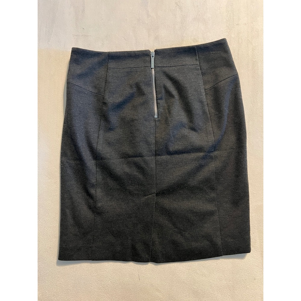 Michael Michael Kors Womens Gray Zipper Detail Pencil Skirt Size 12 Charcoal - Picture 2 of 15